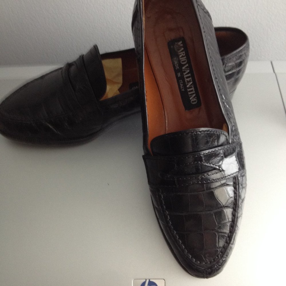 Mario Valintino Alligator Loafers
